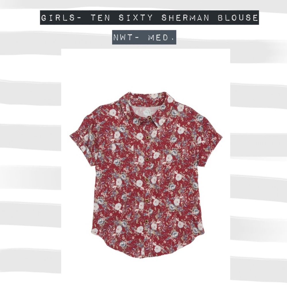 Girls Ten Sixty Sherman Blouse NWT sz. M
